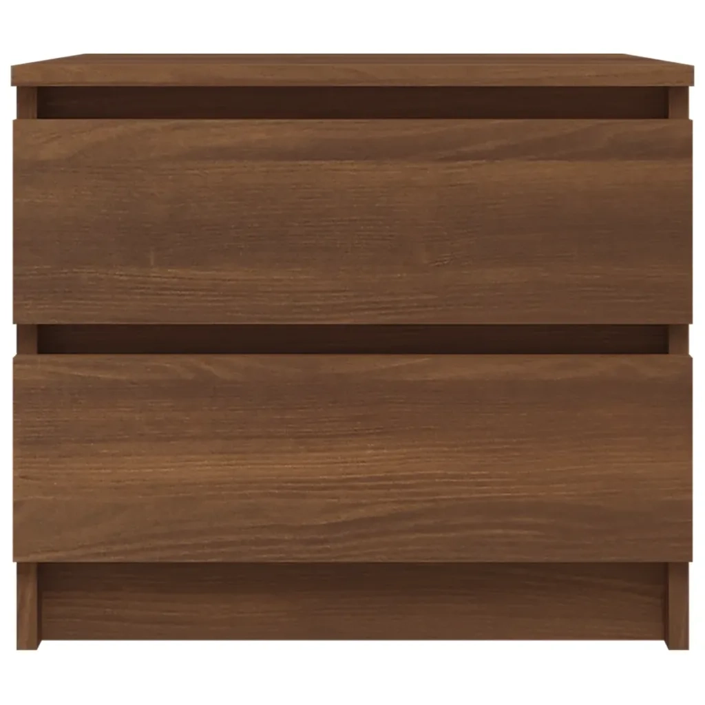 Comodini Rovere Marrone 2 pz 50x39x43,5 cm in Legno Multistrato cod mxl 30369