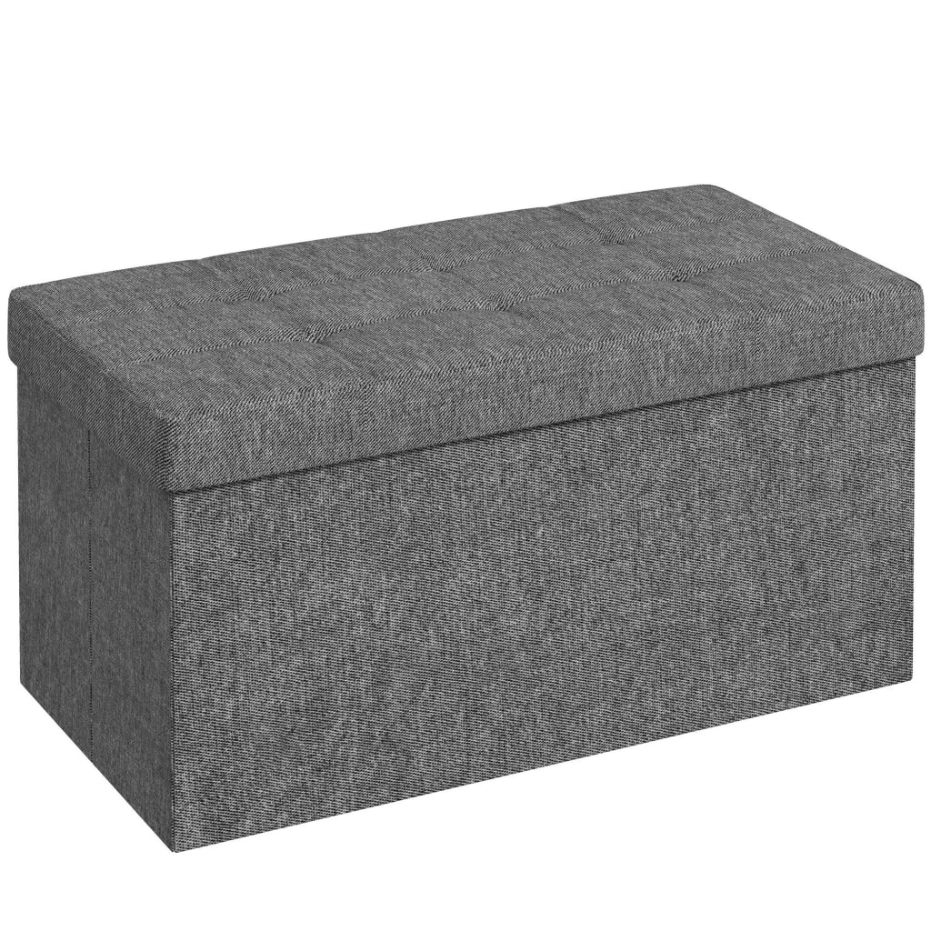 Letto contenitore imbottito ¨C zephmum ¨C grigio scuro 76x38x38 cm