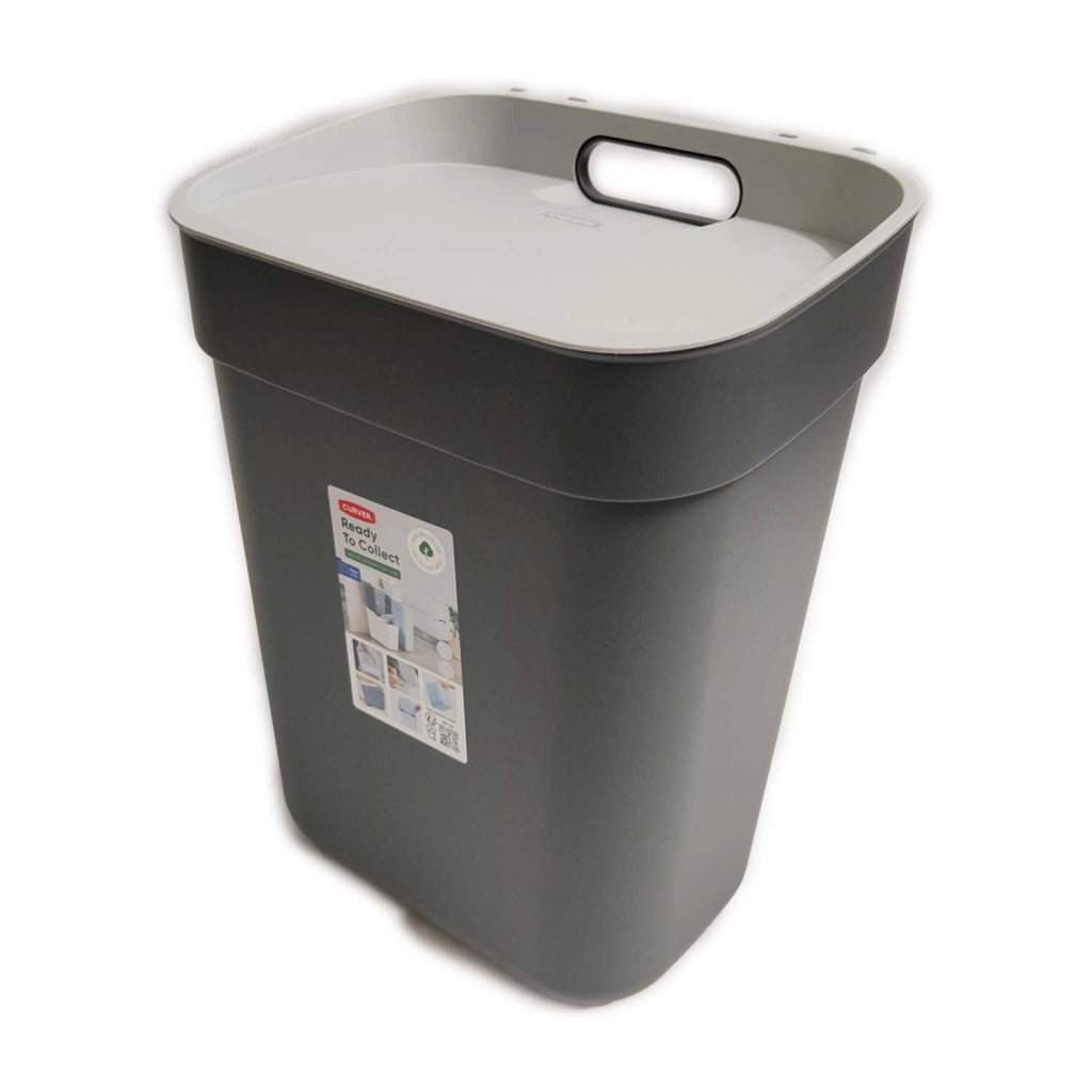 PATTUMIERA CURVER READY GRIGIO / ANTRACITE LT. 10 CON FERMA BUSTA