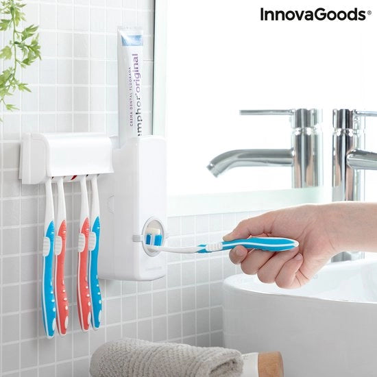 Dispensatore di pasta da denti con tenuta per spazzola da denti Diseeth InnovaGoods 

Modello: Diseeth 
Codice prodotto: 123456 
Specifica tecnica: Capacità di 200 ml, materiale plastico, facile da pulire