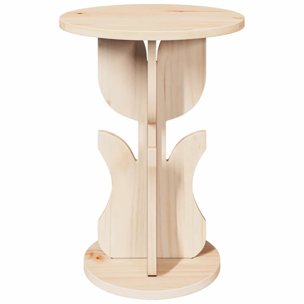 vidaXL Tavolo laterale Naturale 39.5 x 39.5 x 53.5 cm
