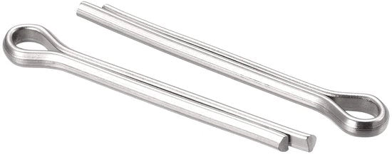 Clips di fissaggio in acciaio inossidabile per auto meccanica 4 mm x 35 mm - 30 pezzi