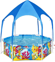 BESTWAY PISCINA SPLASH-IN-SHADE CON GAZEBO E DOCCETTA 183 X 51CM