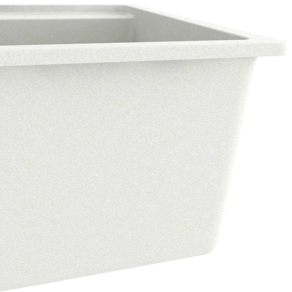 Lavello da Cucina con Foro Troppopieno Bianco in Granito CFW8526403