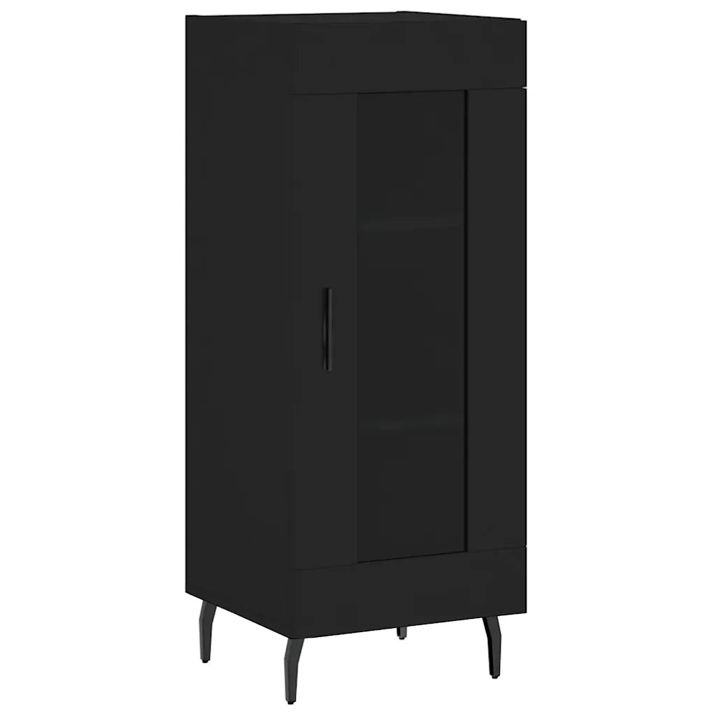 Credenza | Madia | Buffet da pranzo | Armadio da pranzo Nero 34,5x34x90 cm in Legno Multistrato