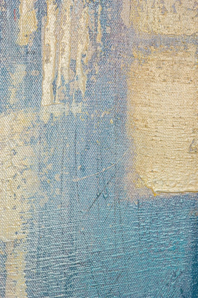 Dipinto 140x3,5x70 cm Abstract Blue in Tela