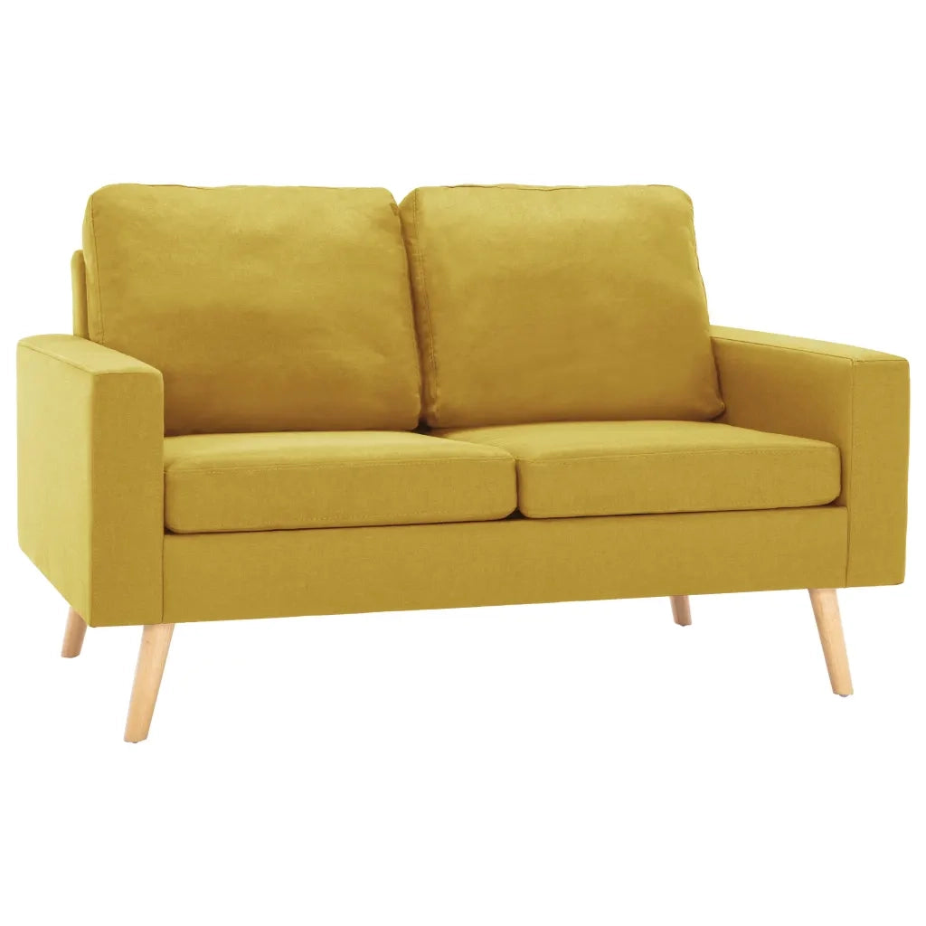 Set Divani 2 pz in Tessuto Giallo 3056620