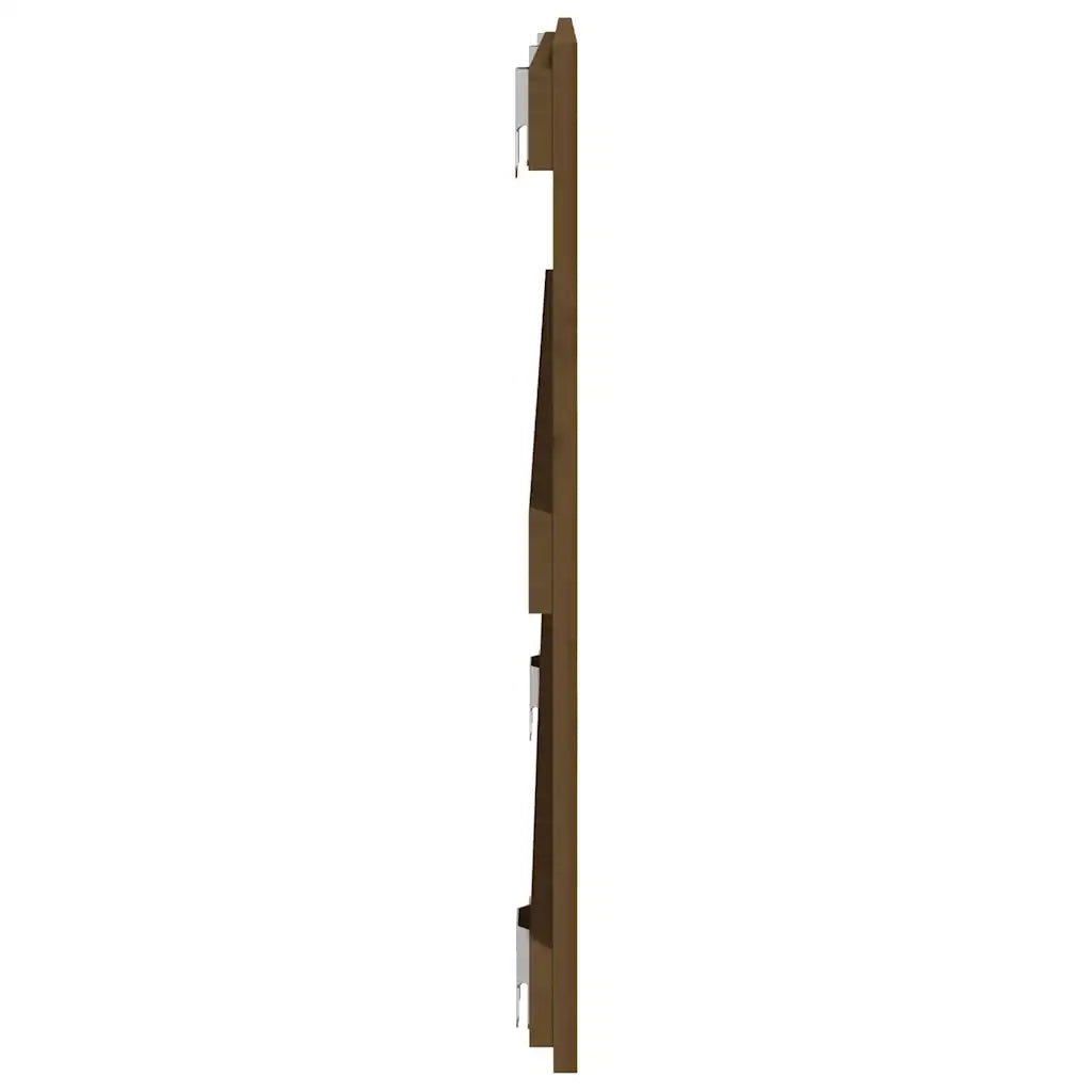 Testiera da Parete Ambra 127,5x3x60cm in Legno Massello di Pino