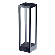 Home Paletto - Palo a led da giardino da fissare a terra - Luce notturna calda 3000K 230V 15W 1590lm Zafferano - Grigio Scuro