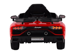 Macchina Elettrica per Bambini 12V con Licenza Lamborghini Aventador SVJ Small Rossa