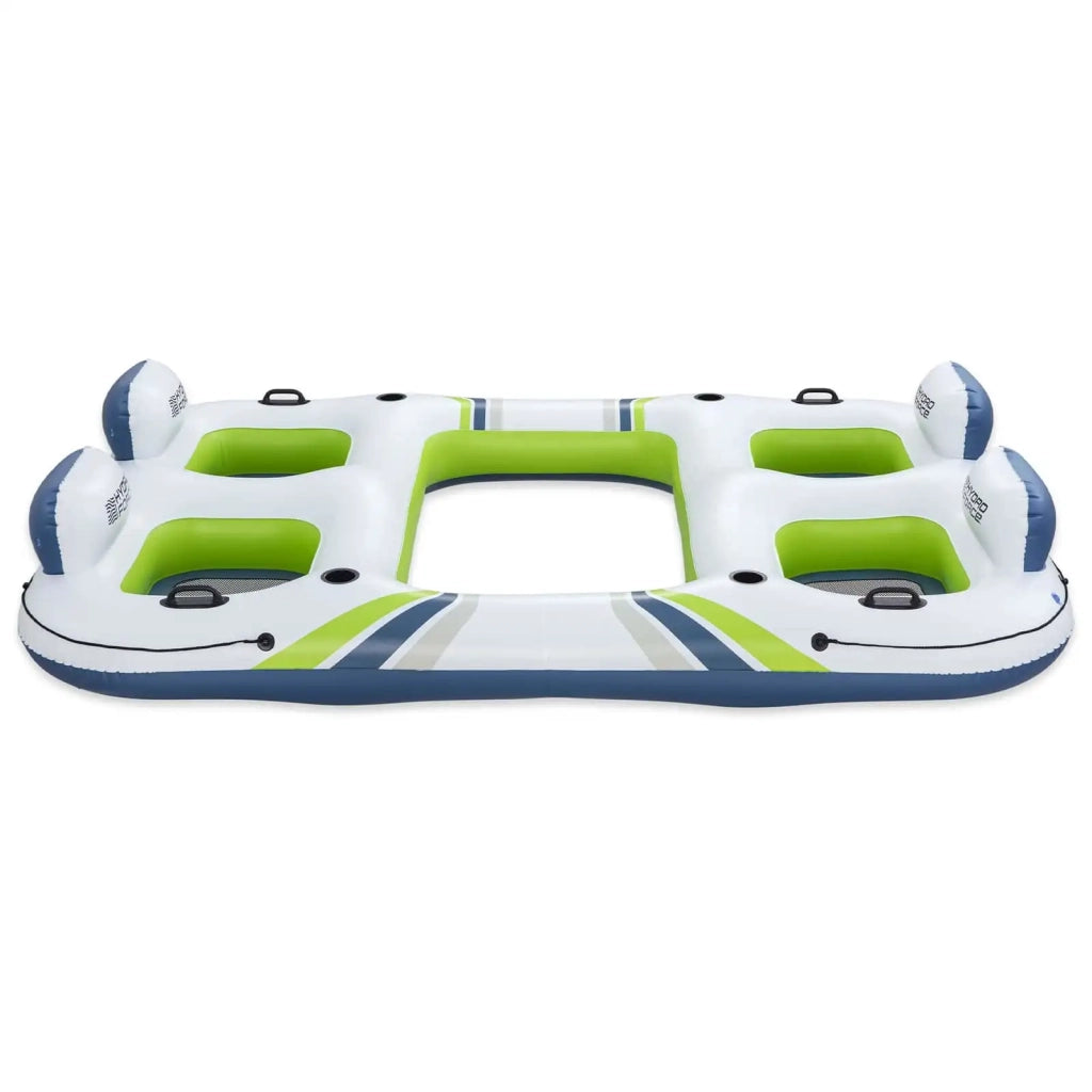 Bestway Isola galleggiante Hydro-Force Bianco e Blu e Verde PVC 42035720