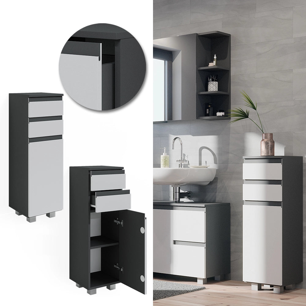 Vicco Mobiletto bagno Antracite 30 x 95 cm