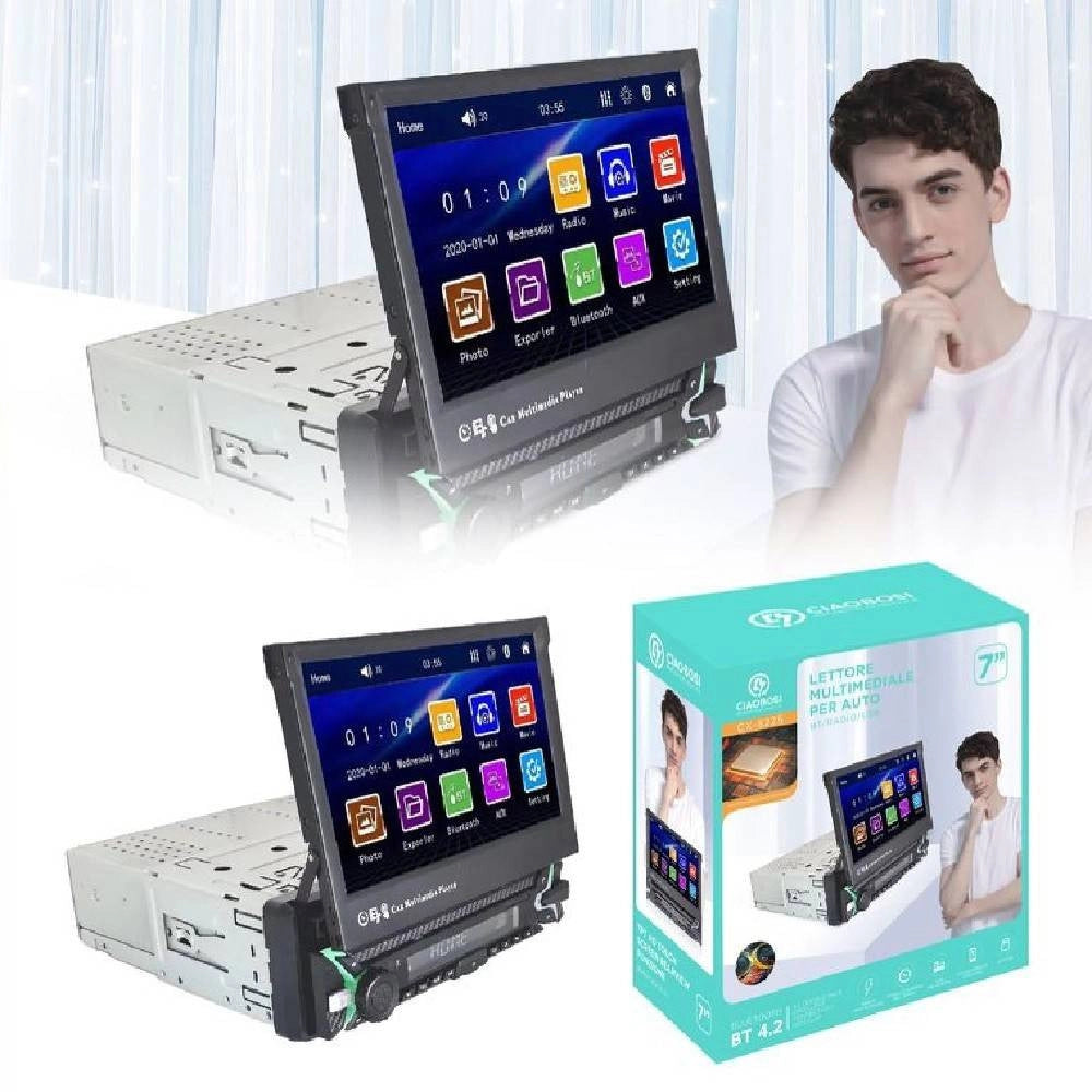 Trade Shop - Autoradio Con Monitor 7″ Hd Lettore Multimediale Per Auto 60wx4 Bluetooth Cx-8225 -