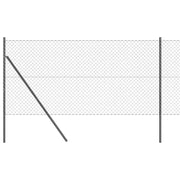 Palo della recinzione | Pannello per recinzione Grigio 25 x 1 m (rete da 40 x 40 mm)