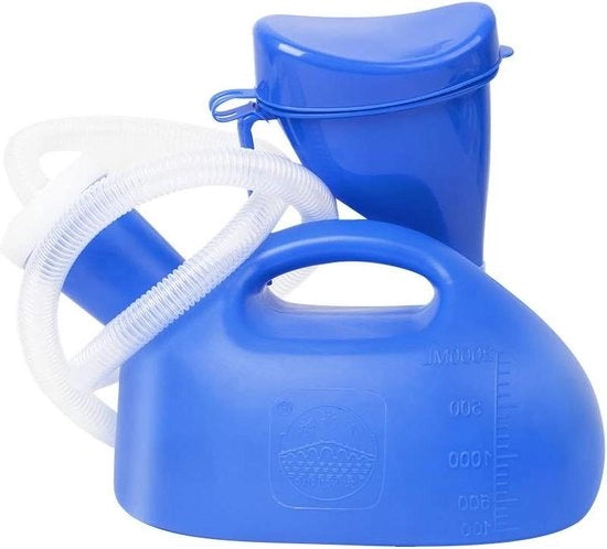 Urinale portatile per viaggiatori unisex, 2000ml, senza residui, per adulti - Blu