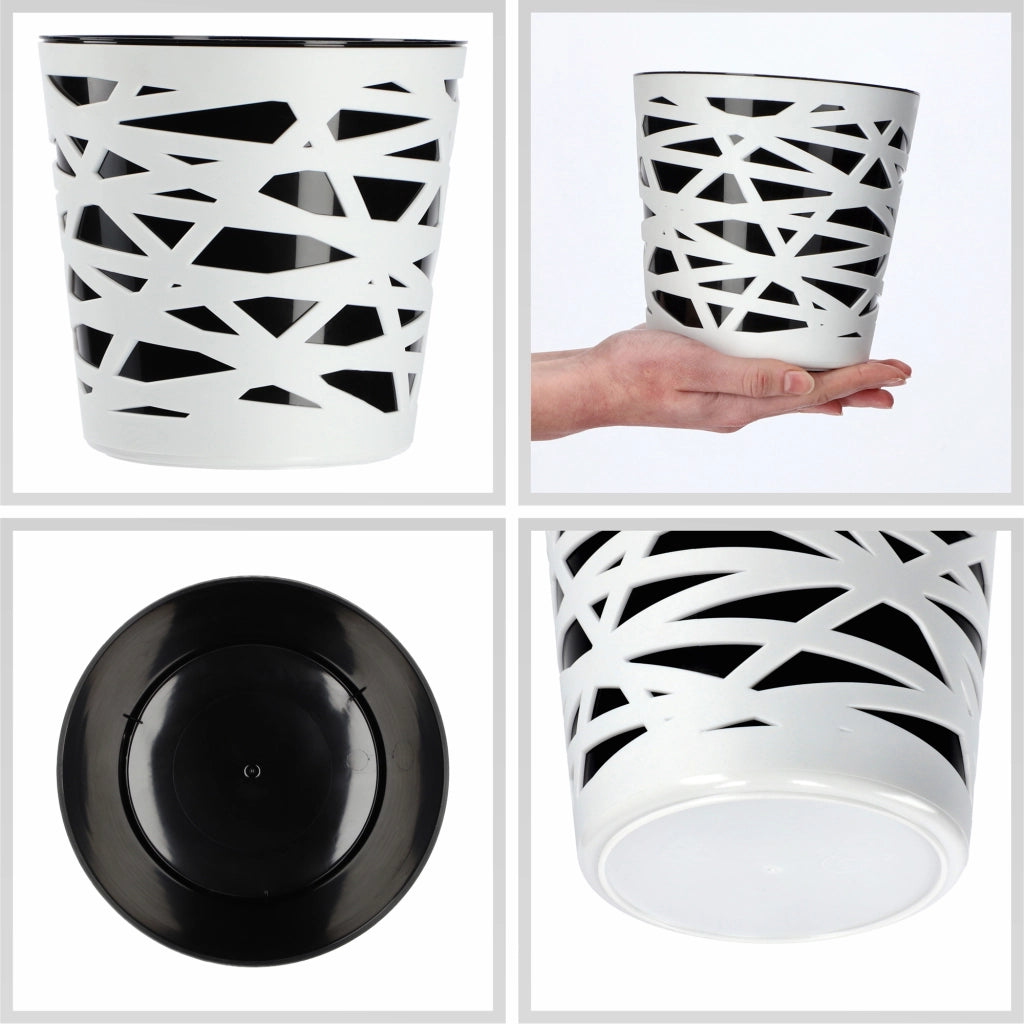 KADAX - Inserto in plastica per vaso di fiori e piante, 15 cm, nero