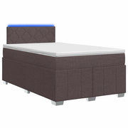 Letto box spring con materasso Marrone Scuro 120 x 190 cm 3452638