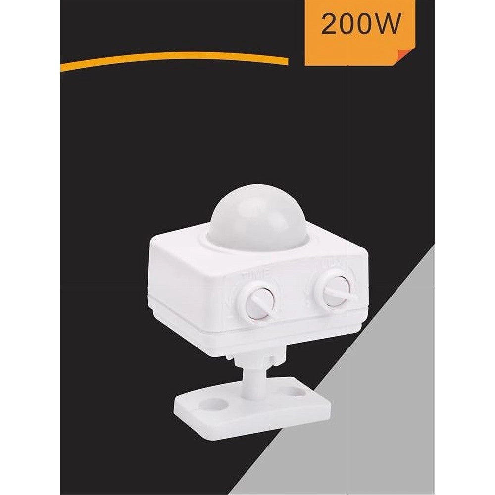 Trade Shop - Sensore Di Movimento Per Fari Lampade 200w Con Rilevatore Movimenti 360° Yca1022 -