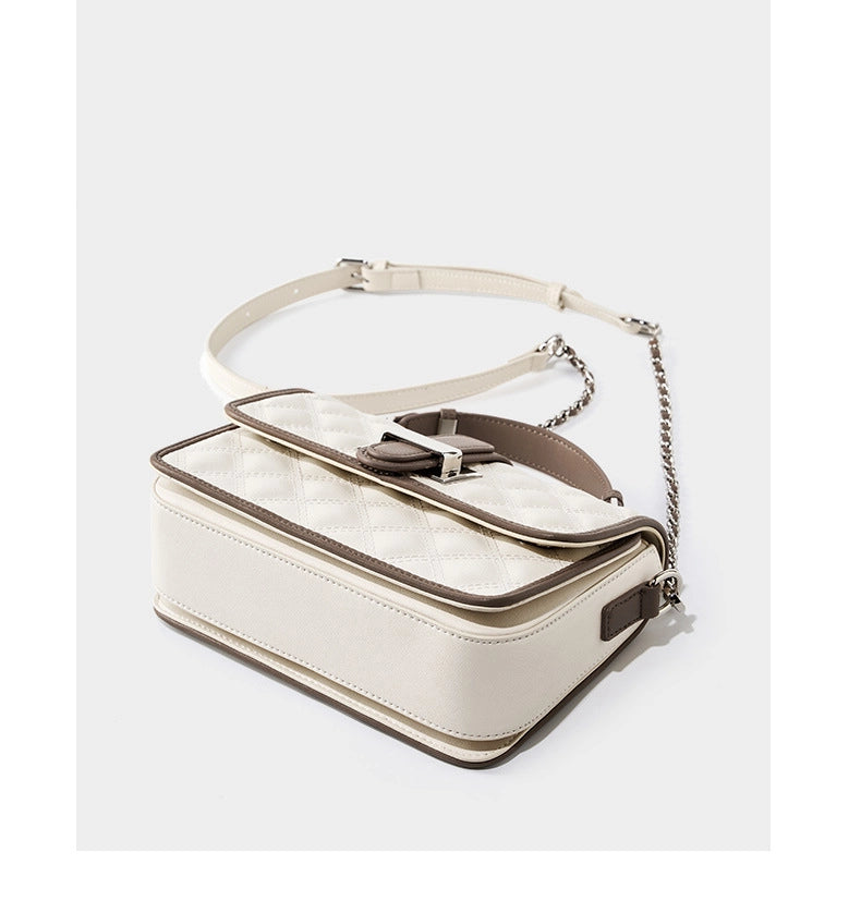 Borsa tote LOVEVOOK in vera pelle da donna, borsa a tracolla grande bianca