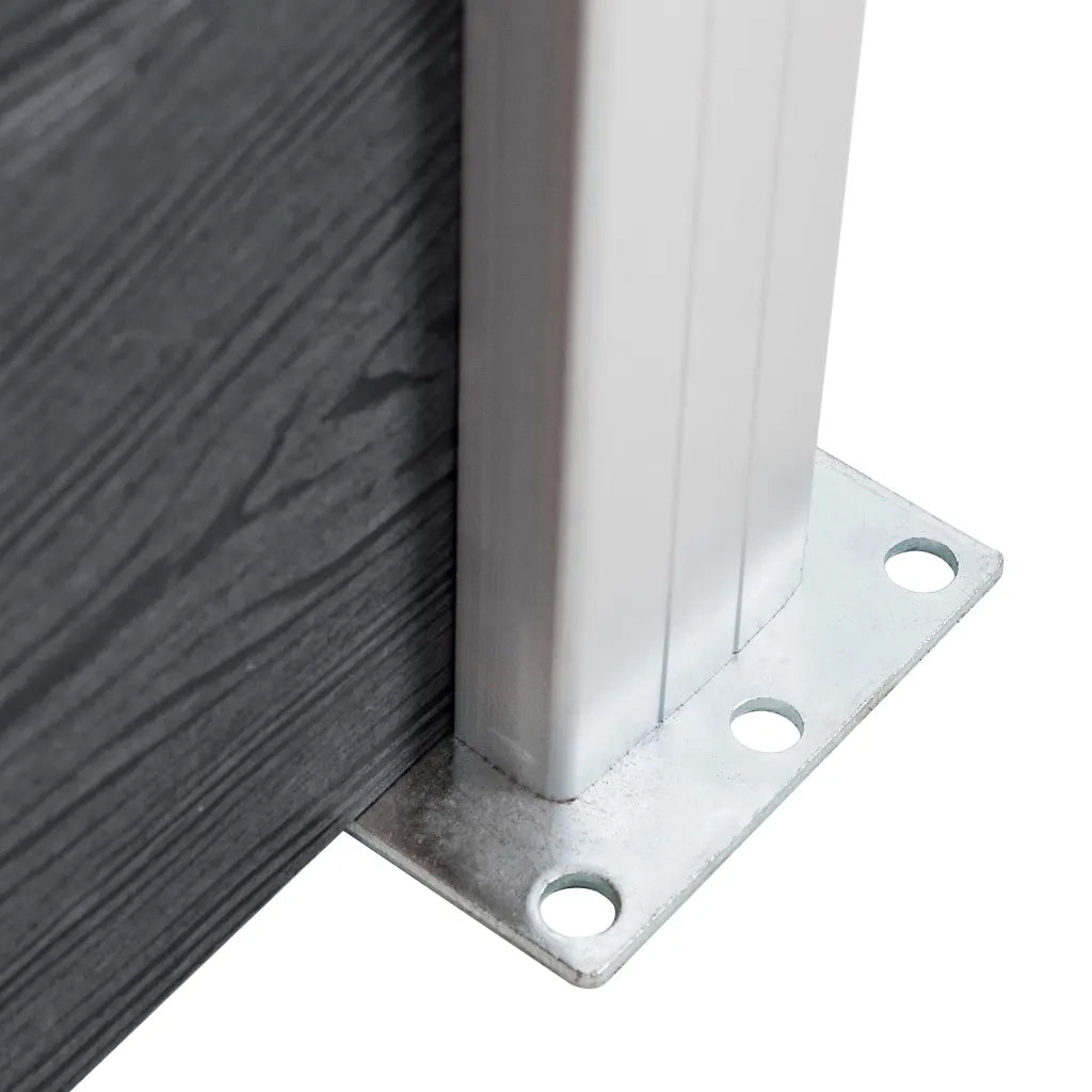 Pali per Recinzione 3 pz in Alluminio 185 cm CFW1064280