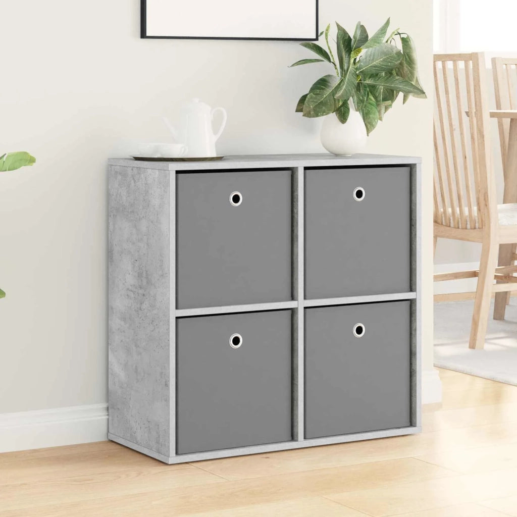 Credenza con cassetto Grigio cemento 68,5 x 32 x 67 cm 8000543