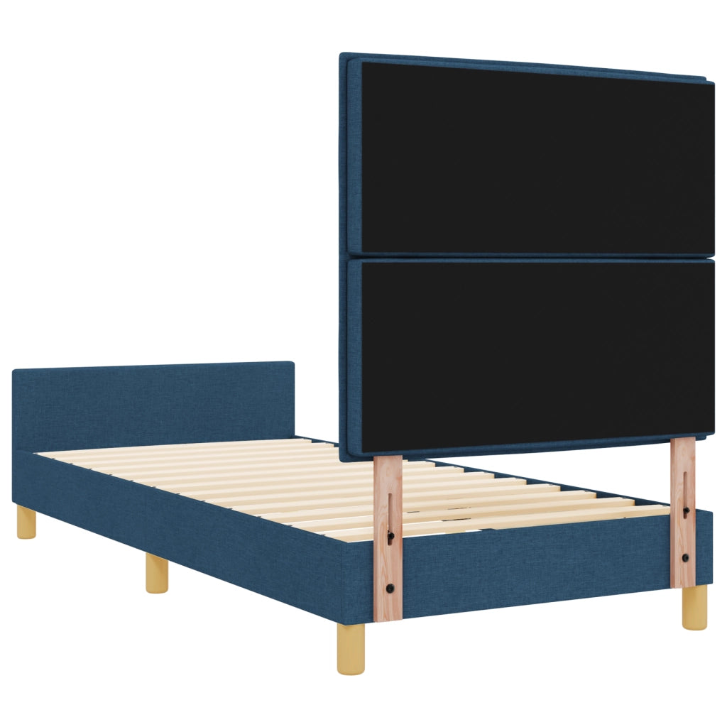 Letto Blu 90x200 cm in Tessuto
