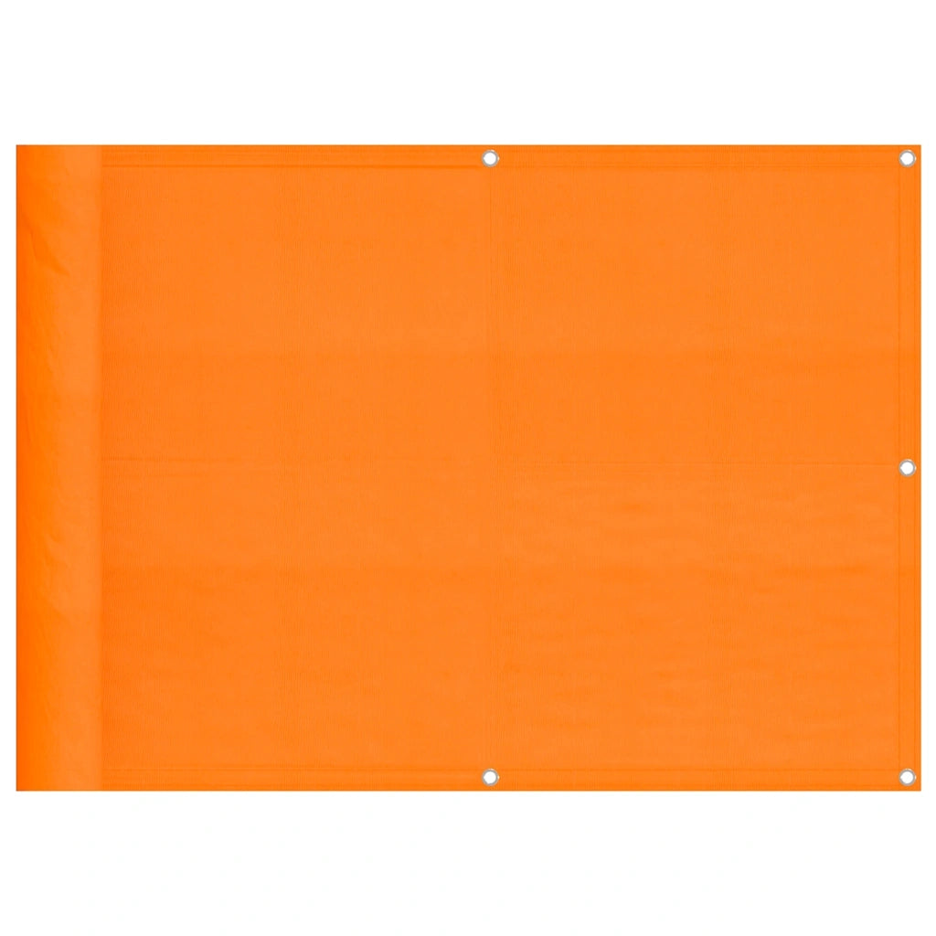 Paravento da Balcone-Pannello per balcone Arancione 75x700 cm 100% Poliestere Oxford