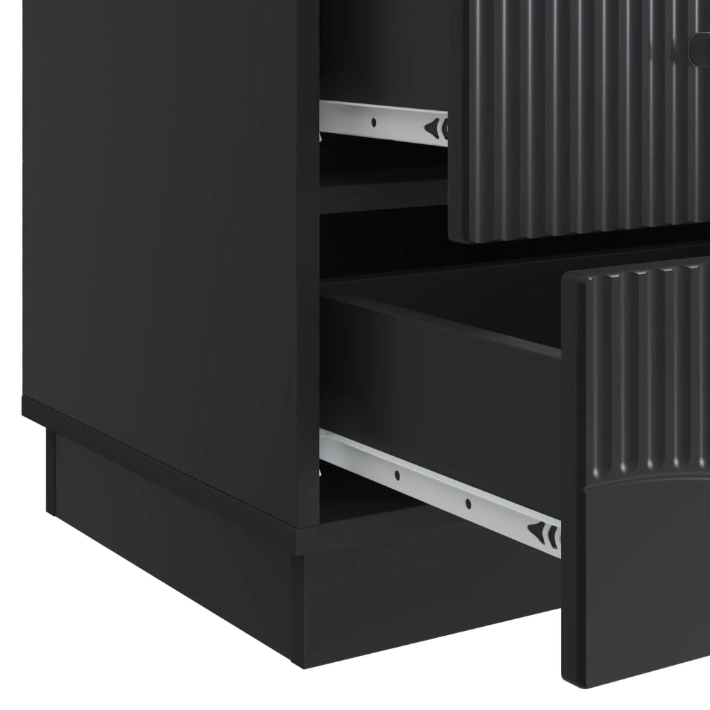 Armadio da Notte Nero 43 x 41 x 63,5 cm Legno ingegnerizzato 895246
