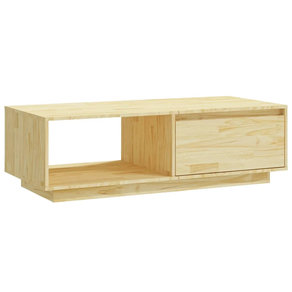 Tavolino da Salotto-Tavolino da soggiorno-Tavolo 110x50x33,5 cm in Legno Massello di Pino 560759