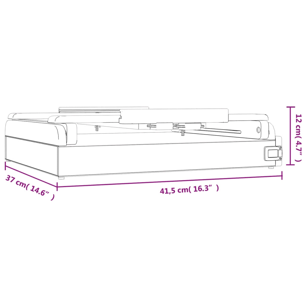 Cavalletto Tavolo Cassetto 41,5x37x12 cm Legno Massello Pino CFW7171494
