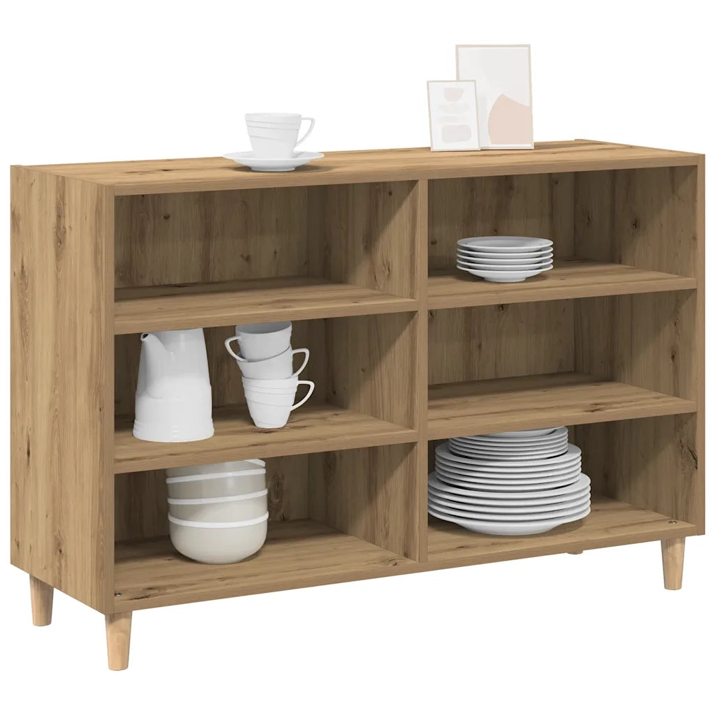 Credenza Rovere Artigianale 103,5x35x70 cm in Truciolato 856451