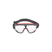 3M GG501 Goggle Gear 500 Occhiali a mascherina antiappannante lente trasparente policarbonato EN 166 colore Grigio Rosso