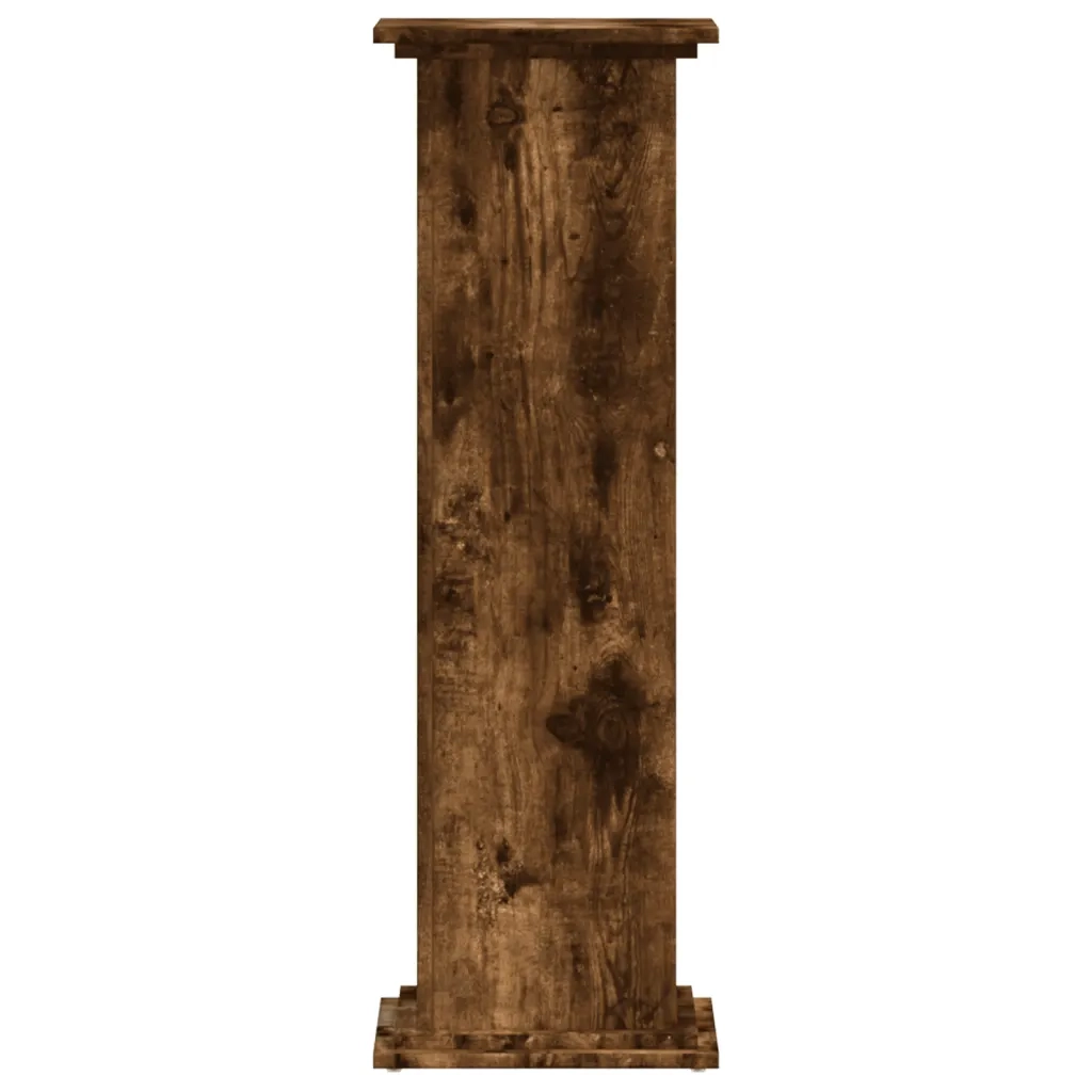 Supporto per piante | Sostegno per piante Rovere Fumo 33x33x100 cm in Truciolato