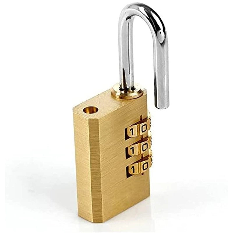 2 Pezzi Lucchetti a Combinazione 3 Cifre Altezza Anello 20mm per Valigia Zaino Armadietto