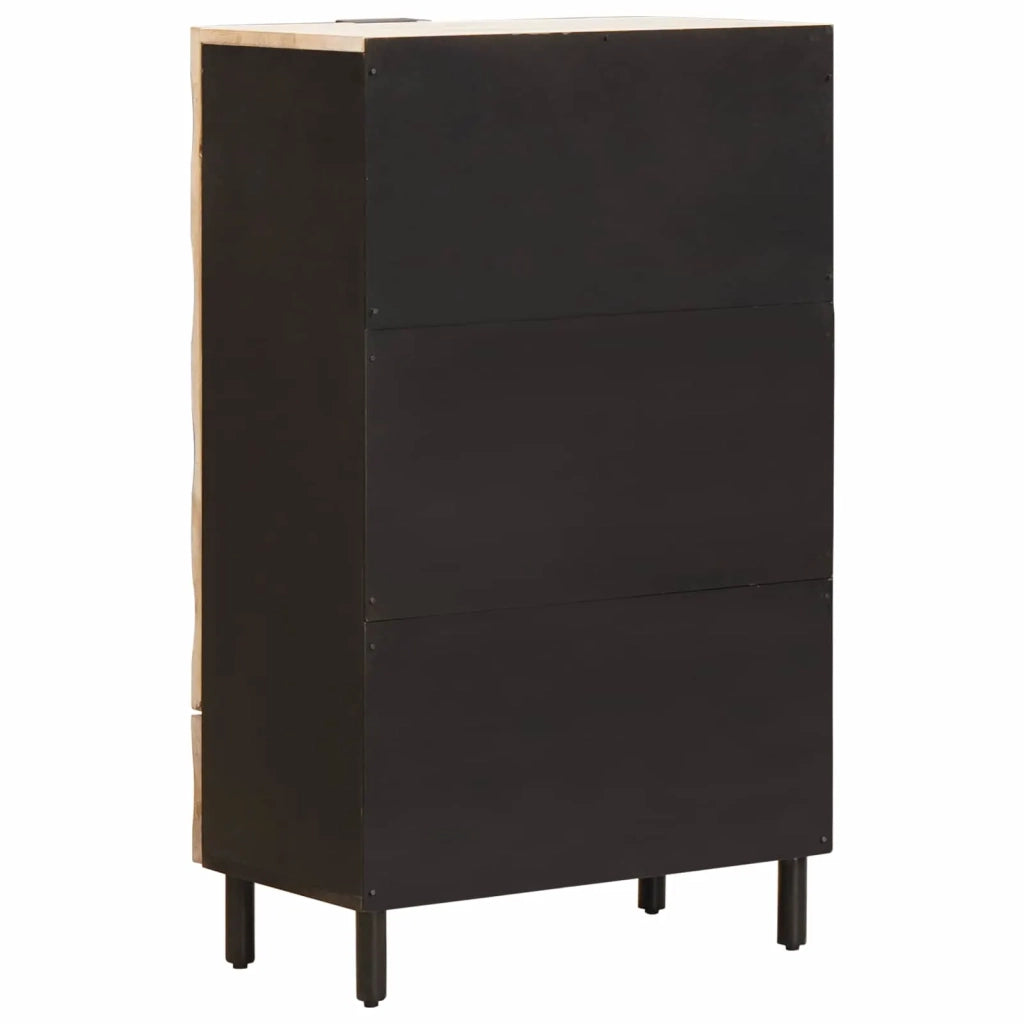 Credenza con Cassetto-Buffet-Armadio da cucina Finitura Bianco Lavato 60 x 33,5 x 100 cm