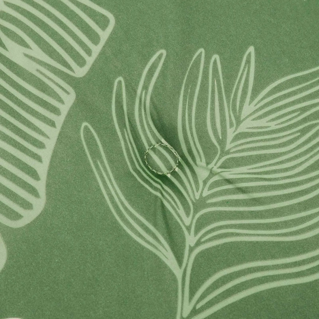 Cuscini per sedie 4 pcs Verde e Bianco 50 x 50 x 4 cm 361090