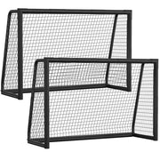 Set di rete da calcio a due pezzi 240 x 160 x 86 cm comprensivo di pompa per rete e ancore per terra.