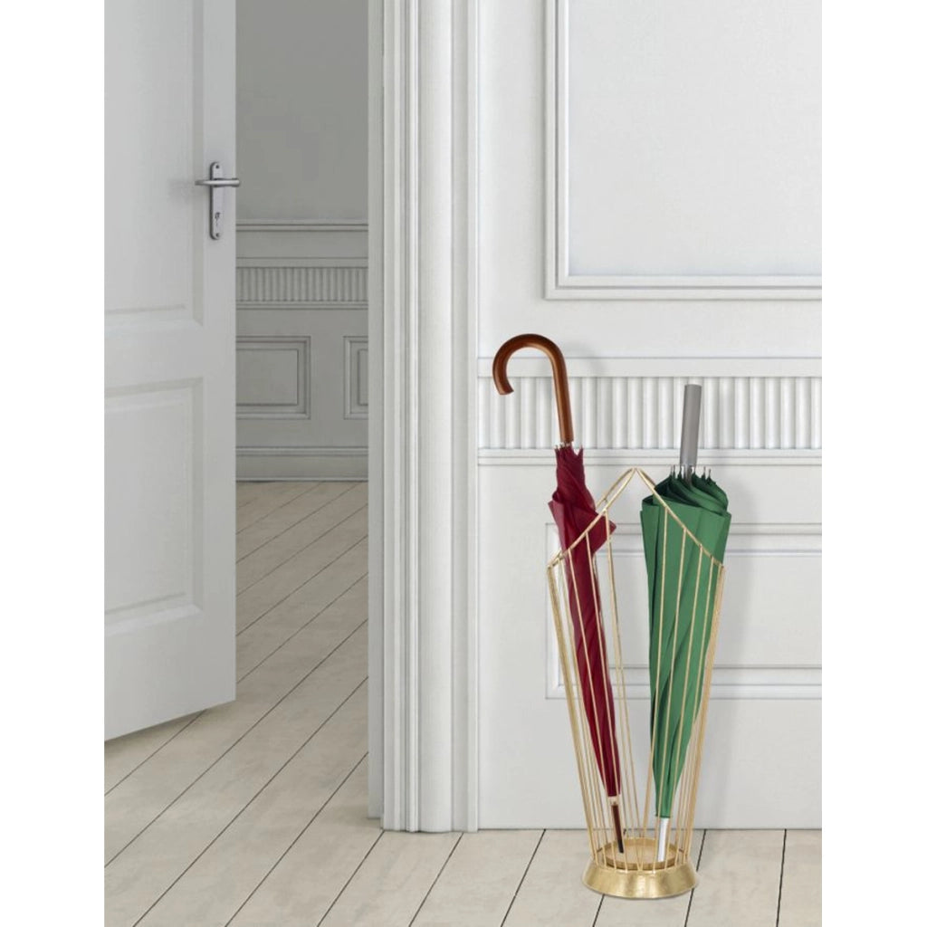 Porta Ombrelli VKH329, Oro, Metallo, 25,5x18,5x60 cm