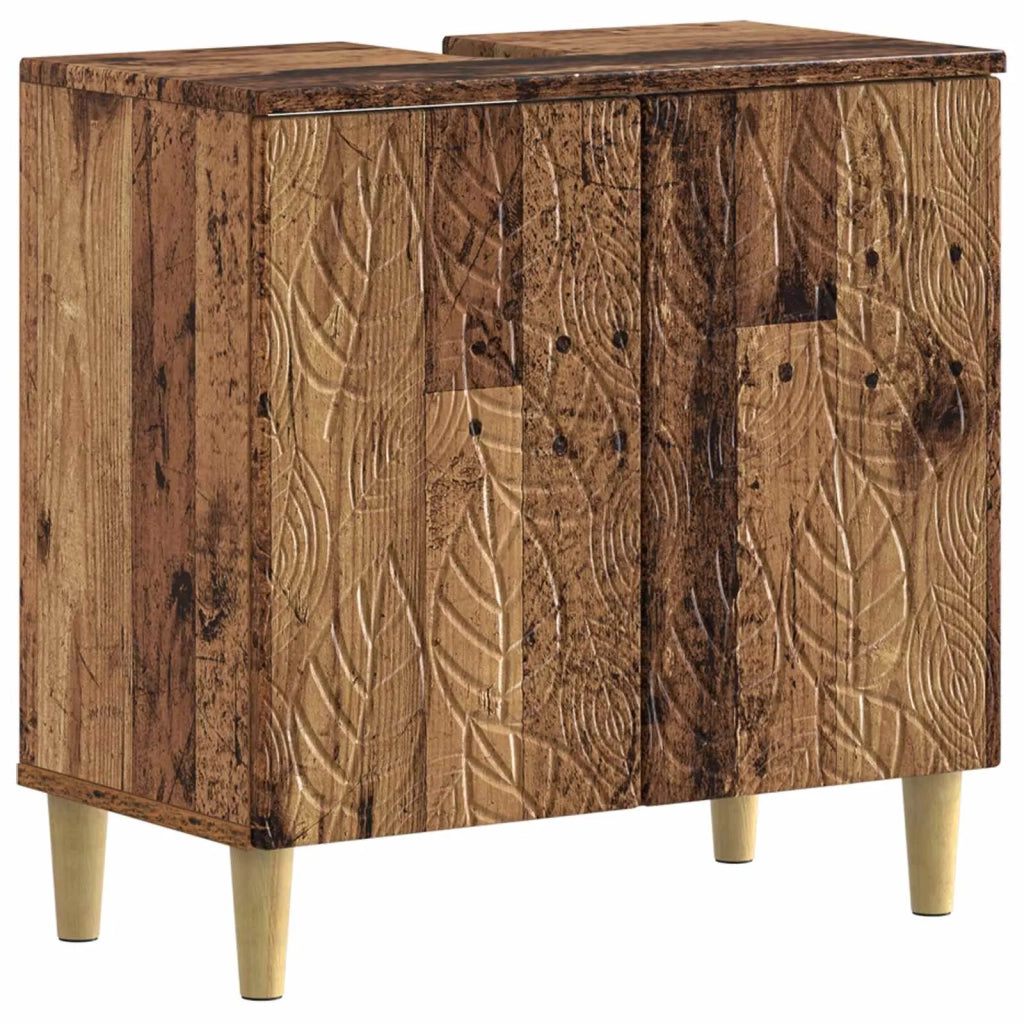 Set di Armadi da Bagno da 2 Pezzi DELFT Legno antico 3417628