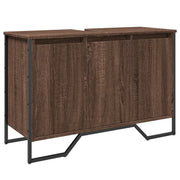 Mobile Lavabo | Armadio Lavabo Bagno Rovere Marrone 91x35x60cm in Truciolato