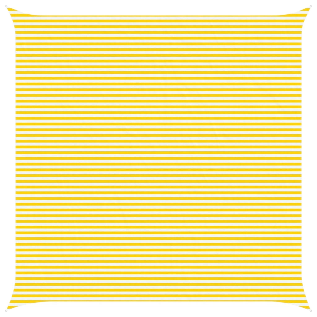 Vela da ombra solare Giallo e Bianco 7 x 7 m