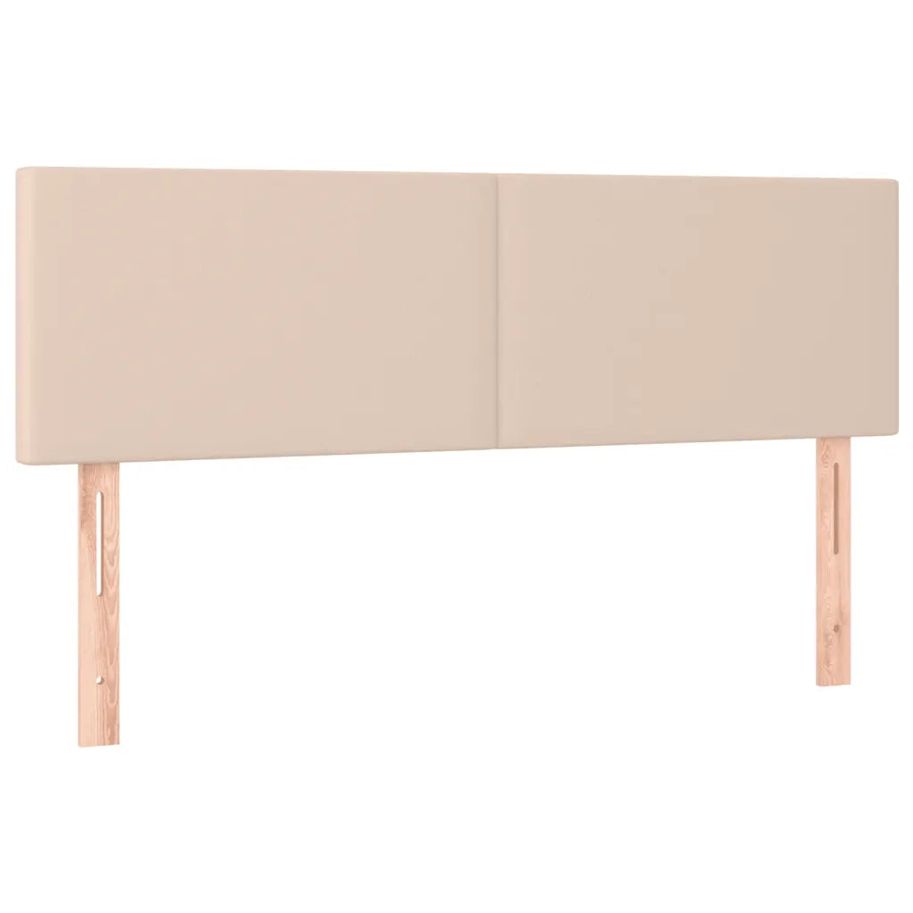 Giroletto Molle Materasso e LED Cappuccino 140x190cm Similpelle 3134104