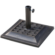 Base per Ombrellone da Giardino ¨C zephmum ¨C Bronzo 44x32 cm per Palo 38/48mm