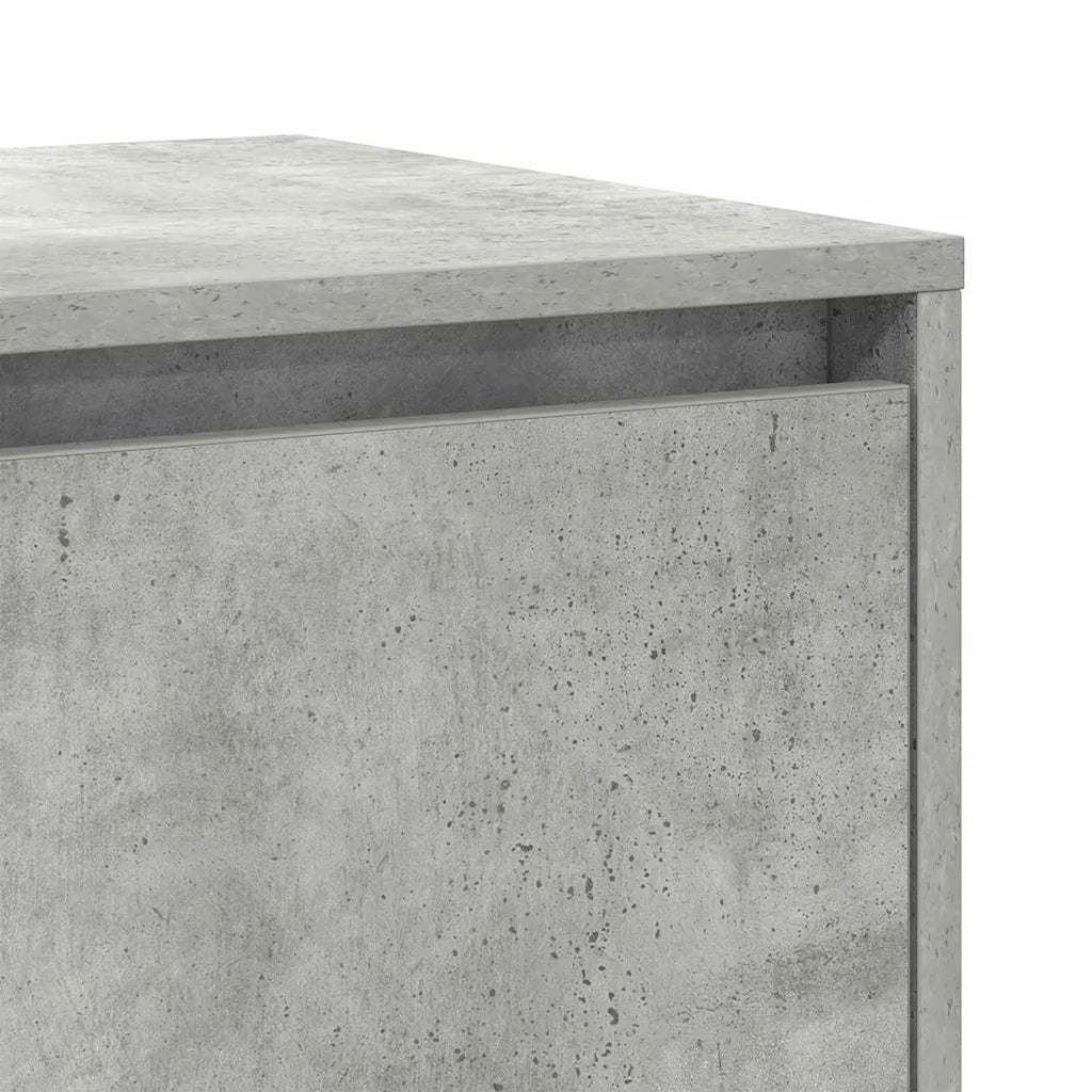 Credenza-Buffet-Armadio da cucina Grigio cemento 135 x 41 x 75 cm Legno multistrato