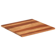Piano Tavolo in Legno Massello di Acacia 25-27 mm 70x70 cm 285995