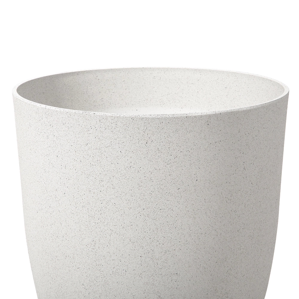 Vaso per piante in poliresina bianco sporco 43 x 43 x 52 cm per interni ed esterni