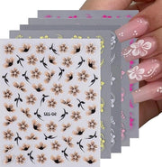 5 pezzi di Sticker per unghie con fiori di Hibiscus - Sticker per unghie 3D - Sticker per unghie estivi 

Modello: 5PCS 
Codice: Hibiscus Flower Nail Art Stickers 
Dimensioni: 
- Lunghezza: 20-25mm
- Larghezza: 15-20mm
- Spessore: 0,1mm
- Materiale: PVC