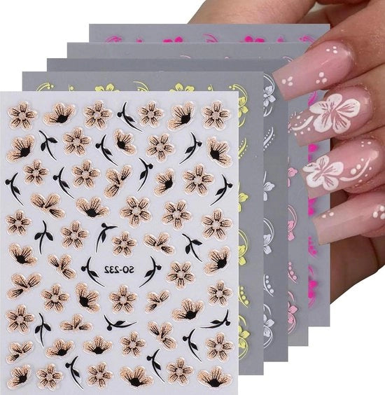 5 pezzi di Sticker per unghie con fiori di Hibiscus - Sticker per unghie 3D - Sticker per unghie estivi 

Modello: 5PCS 
Codice: Hibiscus Flower Nail Art Stickers 
Dimensioni: 
- Lunghezza: 20-25mm
- Larghezza: 15-20mm
- Spessore: 0,1mm
- Materiale: PVC