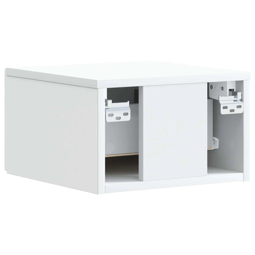 Mobiletto da notte a muro Bianco 49 x 34,5 x 20 cm 898785