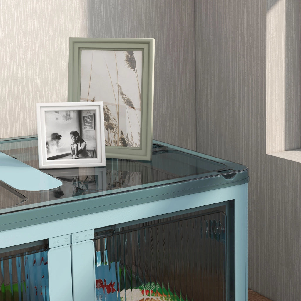 Cassa di Stoccaggio 69L ¨C zephmum ¨C Blu 60x42x34 cm